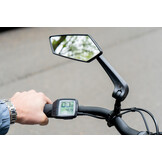 Voltano E-bike Fietsspiegel Links - Zwart - Anti Reflectie