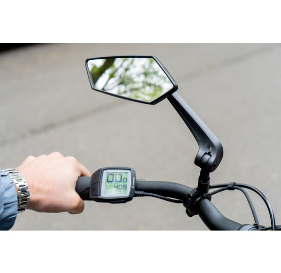 Voltano E-bike Fietsspiegel Links - Zwart - Anti Reflectie