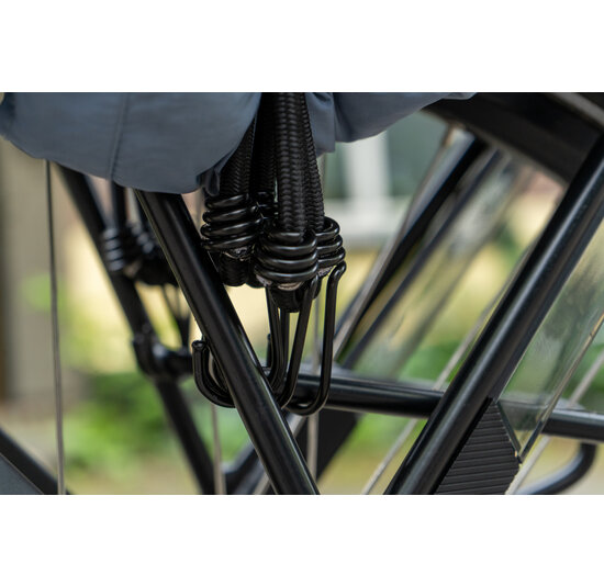 Voltano Spinbinder Fiets - Extra Sterk - Zwart - 4 Armen - 60 - 105 CM