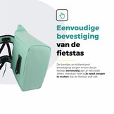 Voltano Dubbele Fietstas Rolltop E-bike Pro - Mint Groen - 48 Liter - 100% Waterdicht