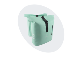 Voltano Dubbele Fietstas Rolltop E-bike Pro - Mint Groen - 48 Liter - 100% Waterdicht