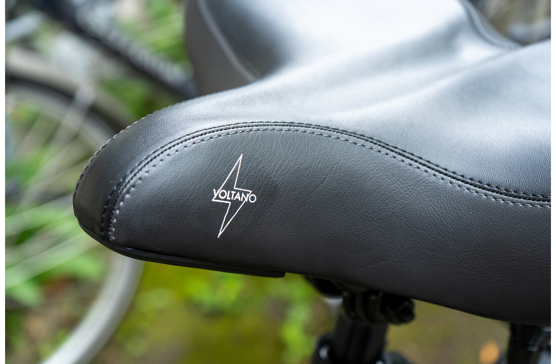 Voltano City XXXL Fietszadel - Unisex - Extra Breed Fietszadel - Zwart