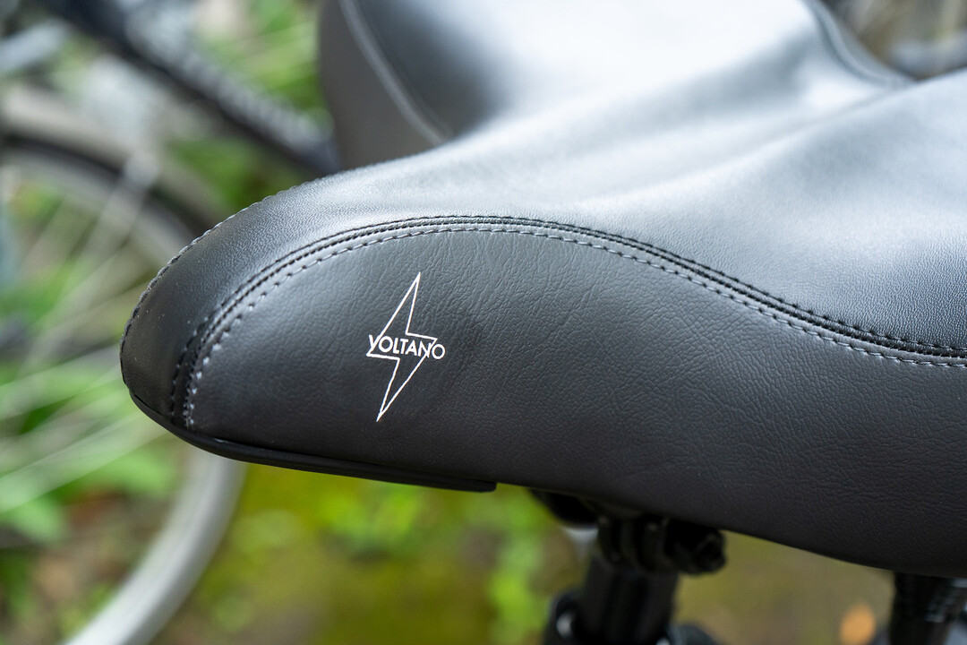 Voltano City XXXL Fietszadel - Unisex - Extra Breed Fietszadel - Zwart