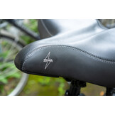 Voltano City XXXL Fietszadel - Unisex - Extra Breed Fietszadel - Zwart