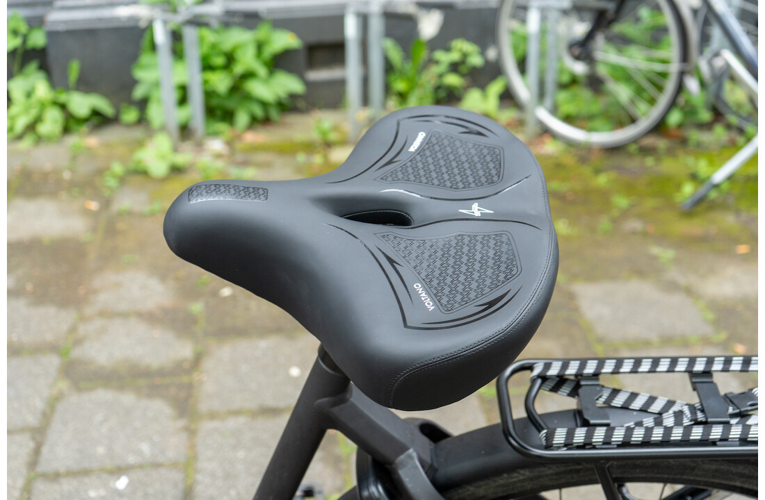 Voltano XXXL Fietszadel Cross - Zwart - Uitsparing