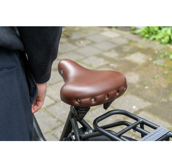 Voltano Drifter Fietszadel 2.0 - Bruin Zadel