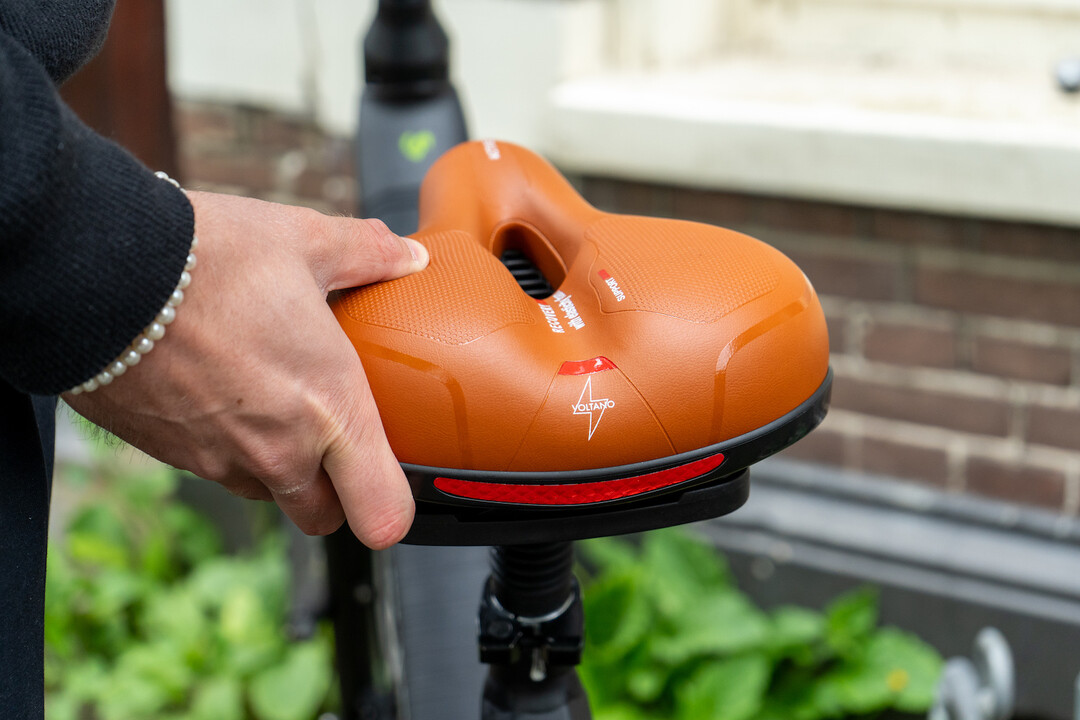 Voltano Fietszadel Met Gelpads - Bruin