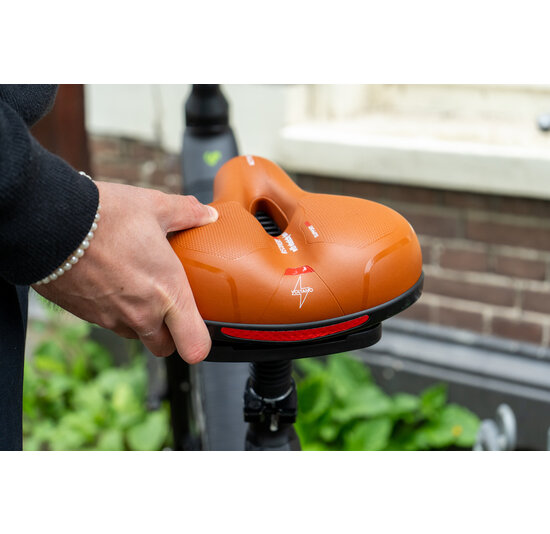 Voltano Fietszadel Met Gelpads - Bruin