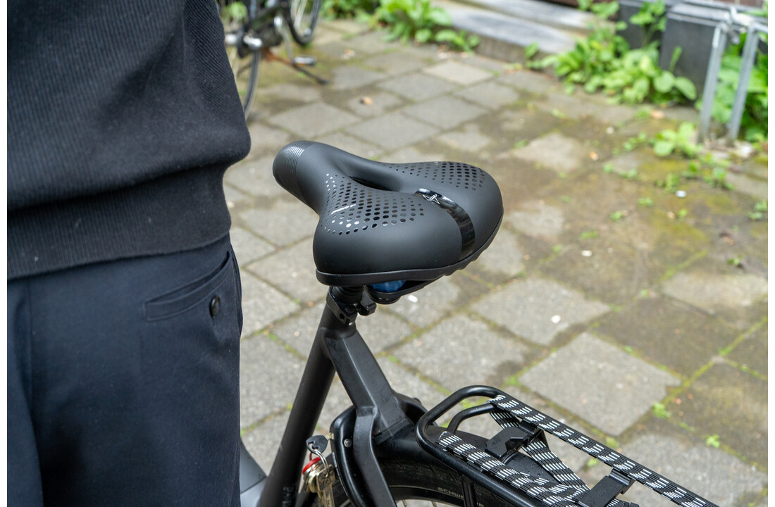 Voltano Pro Gel Fietszadel - Met Uitsparing - Zwart - Unisex
