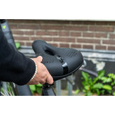 Voltano Pro Gel Fietszadel - Met Uitsparing - Zwart - Unisex