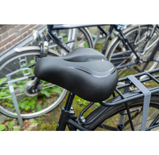 Voltano XXXL Fietszadel - Medicus - Zwart - Uitsparing