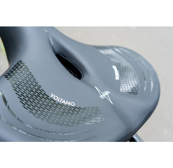 Voltano Fietszadel Relax Plus Met Rugsteun / Rugleuning - Zwart