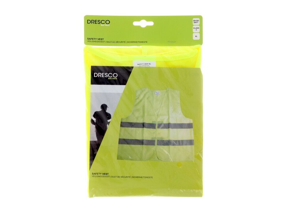 Dresco Veiligheidshesje - Geel - Reflectie