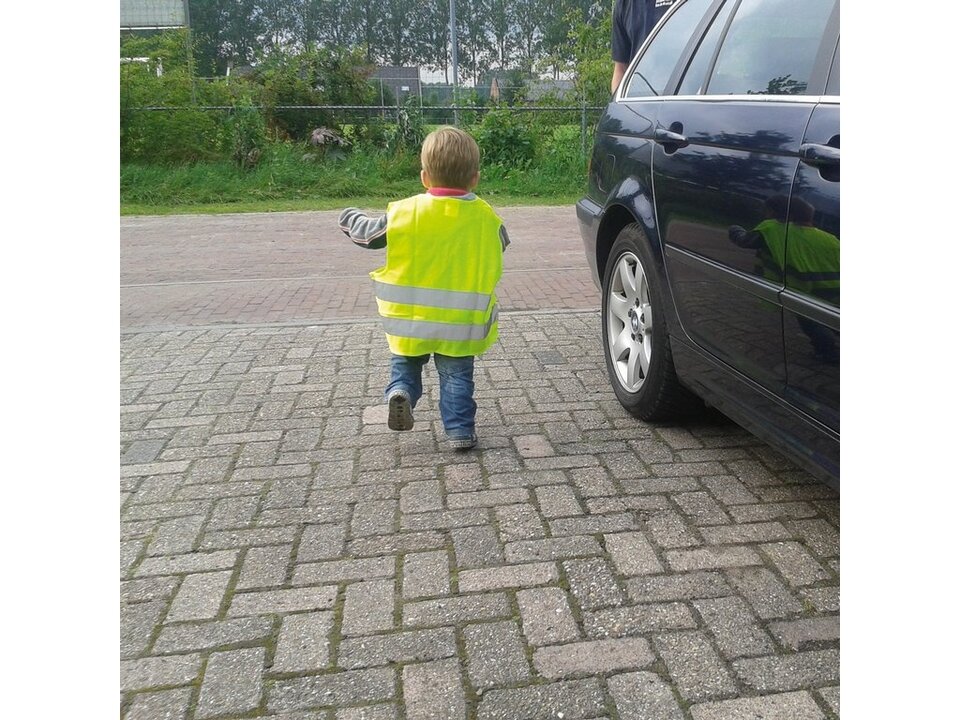 Dresco Veiligheidshesje Junior - Geel - Reflectie Voor Kinderen