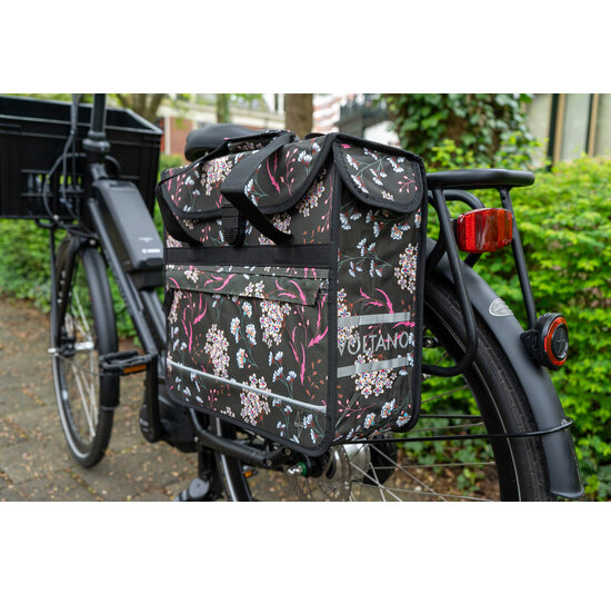 Voltano Voorgevormde Enkele Fietstas / Pakaftas - Pink Elegance - 17L