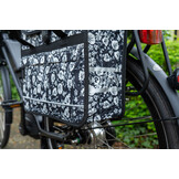 Voltano Voorgevormde Enkele Fietstas / Pakaftas - Midnight Blossom - 17L
