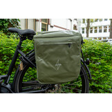Voltano Dubbele Fietstas Rolltop Urban Green - 48 Liter - 100% Waterdicht