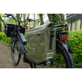 Voltano Dubbele Fietstas Rolltop Urban Green - 48 Liter - 100% Waterdicht