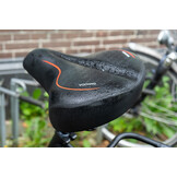 Voltano XXXL Fietszadel Stripes - Zwart / Rood