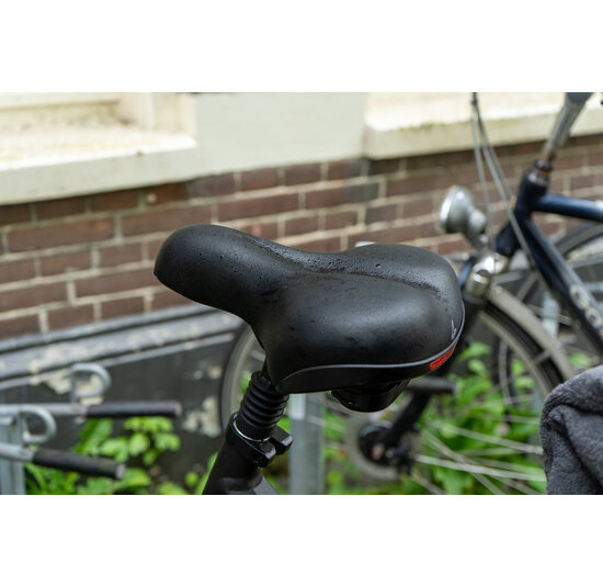 Voltano Fietszadel - Zwart - Stadszadel - Inclusief Zadelstrop