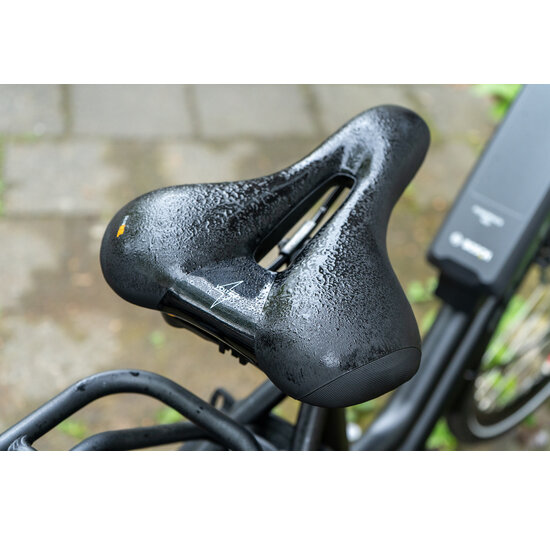 Voltano Fietszadel Elegance - Zwart - Unisex - Breed - Gel Zadel