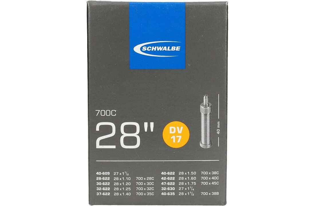 Schwalbe Binnenband - DV17 - 28 inch x 1.10 - 1.75 - Hollands Ventiel - 40mm Ventiel