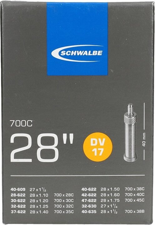 Schwalbe Binnenband - DV17 - 28 inch x 1.10 - 1.75 - Hollands Ventiel - 40mm Ventiel