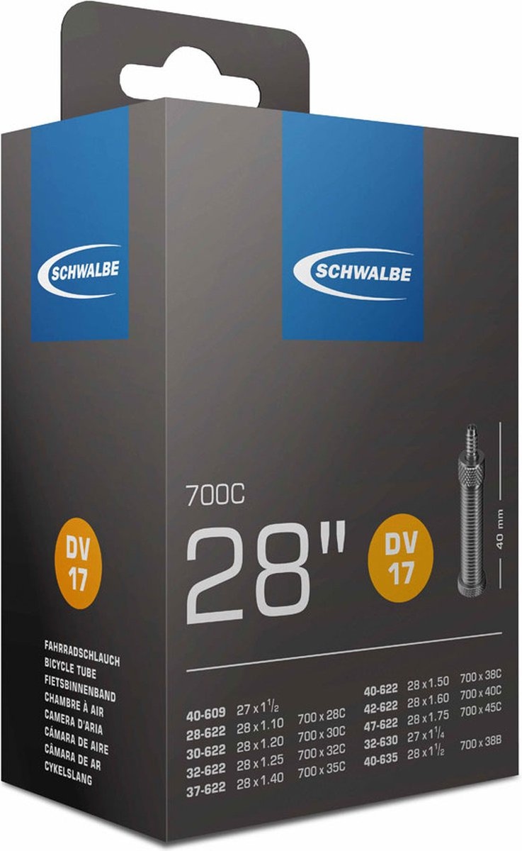 Schwalbe Binnenband - DV17 - 28 inch x 1.10 - 1.75 - Hollands Ventiel - 40mm Ventiel