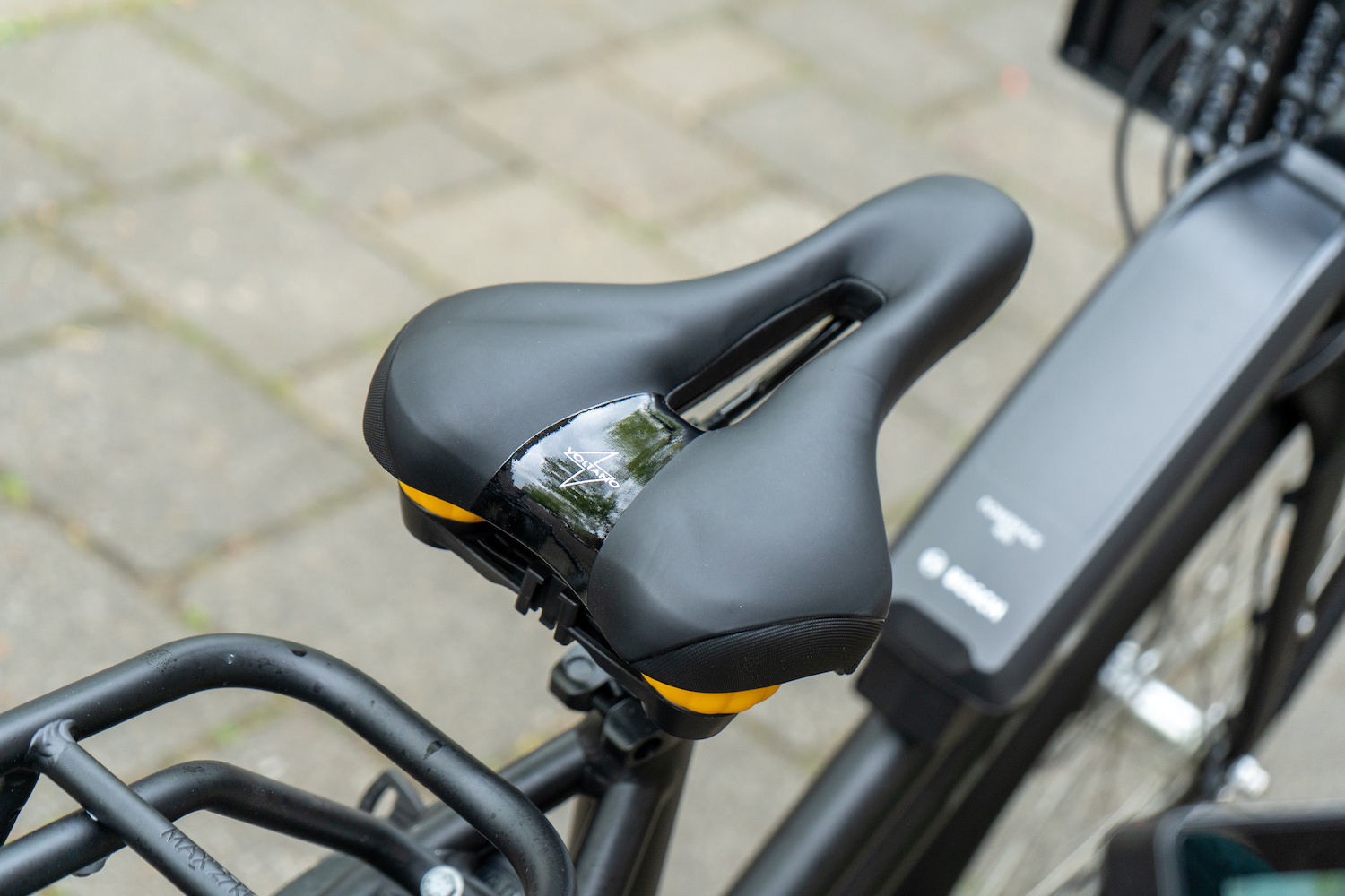 Voltano Fietszadel Elegance - Zwart - Trekking Gel Zadel - Heren