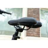 Voltano Gel Fietszadel Met Uitsparing - Zwart - Trekking - Incl. Zadelstrop - Unisex