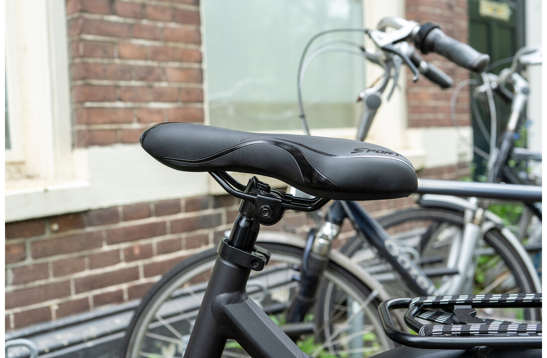 Voltano Sport Fietszadel – Zwart - Gel - Trekking Zadel