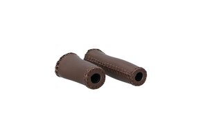 Dresco Ergonomische Leren Fietshandvatten - Bruin - 135 / 92 MM