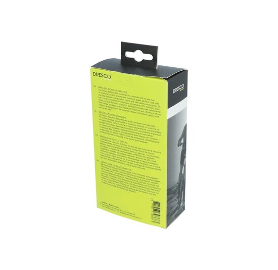 Dresco Draadloze Fietscomputer Zwart - 19 Functies