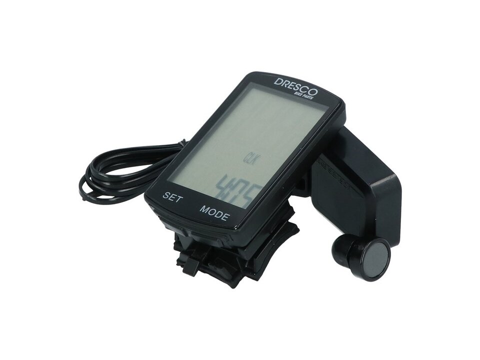 Dresco Draadloze Fietscomputer Zwart - 19 Functies