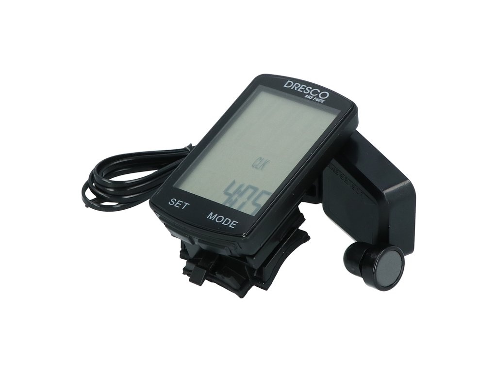 Dresco Draadloze Fietscomputer Zwart - 19 Functies