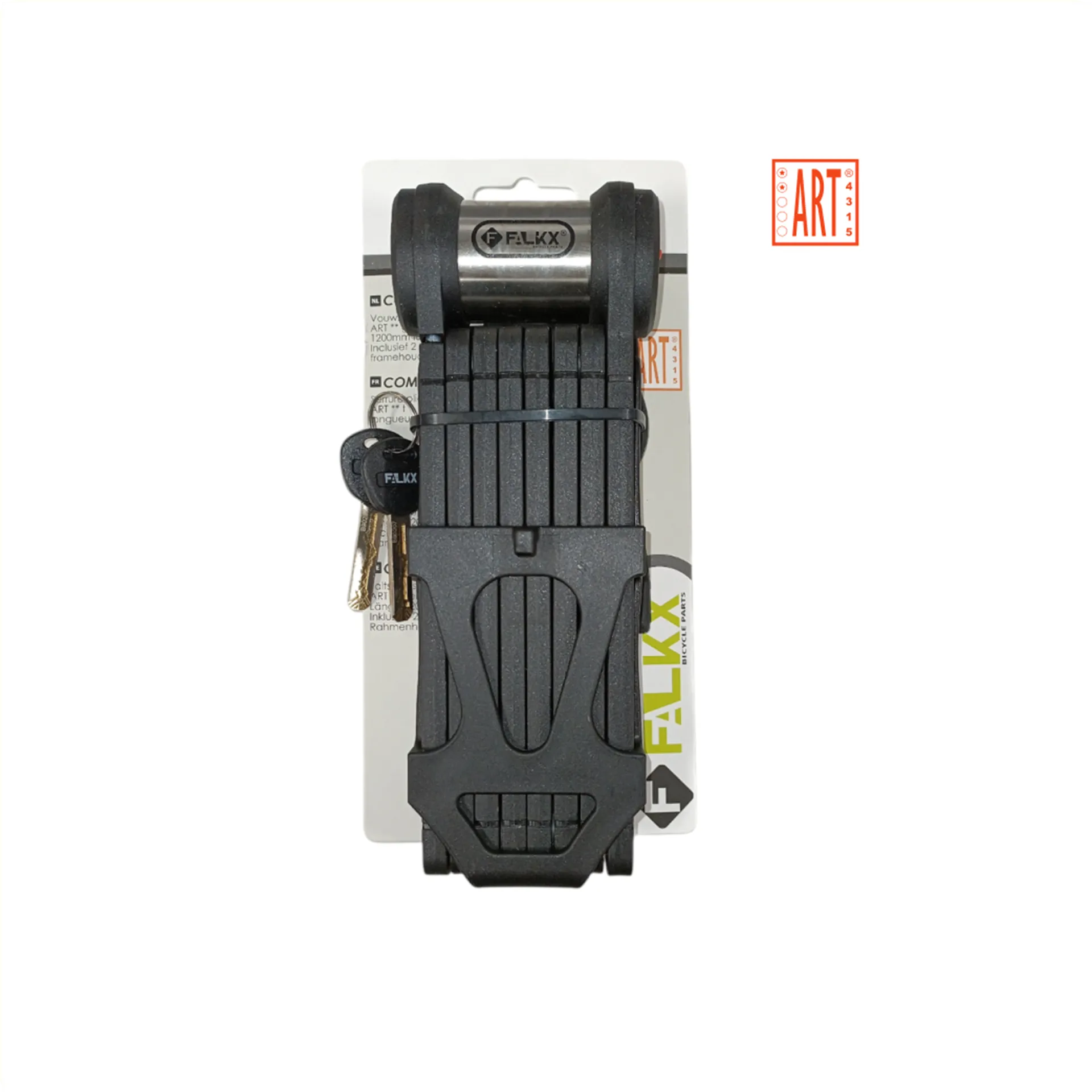 Falkx Vouwslot Compact ART2 - Zwart - 120 CM - Met Framehouder