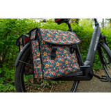Voltano Dubbele Fietstas Floral Fiesta - 38 Liter - Waterdicht Polyester