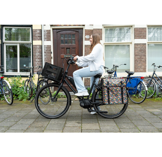 Voltano Dubbele Fietstas XXL - Floral Fiesta - 60 Liter