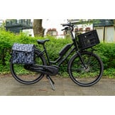 Voltano Dubbele Fietstas Floral Elegance - 38 Liter - Waterdicht Polyester