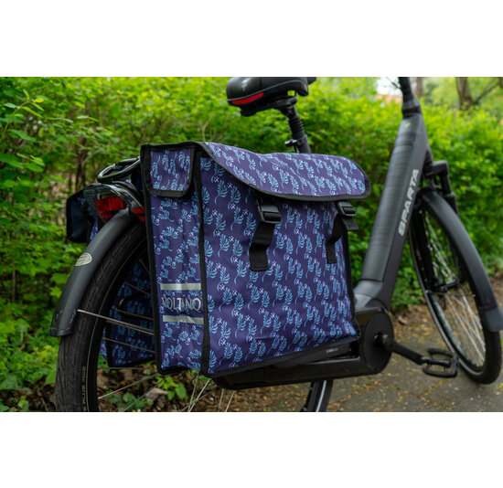 Voltano Dubbele Fietstas Purple Passion - 38 Liter - Waterdicht Polyester