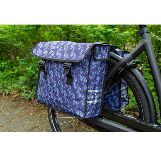 Voltano Dubbele Fietstas Purple Passion - 38 Liter - Waterdicht Polyester