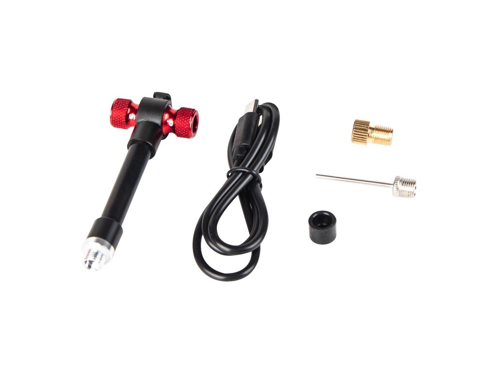 Dresco Elektrische Fietspomp Compact – 125 PSI / 8.6 Bar – USB-C Oplaadbaar – Voor Fiets, Motor en Bal - Zwart