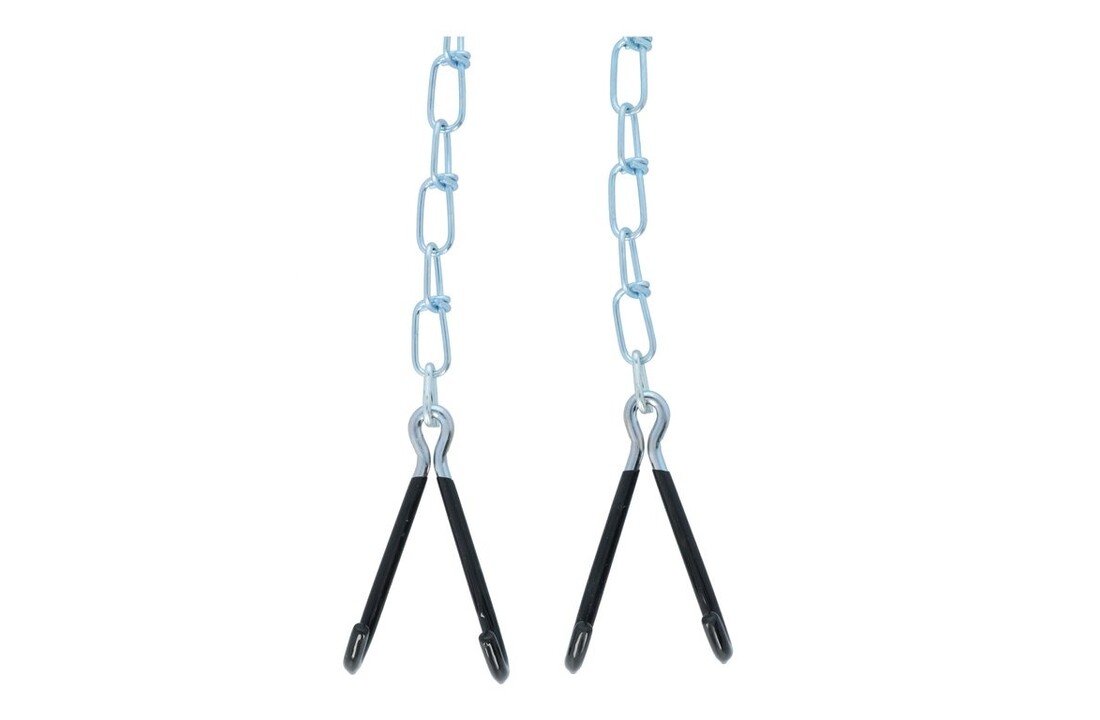 Dresco - Fiets Ophanghaken aan Ketting - Fietshaken voor Ophangen Fiets aan Plafond