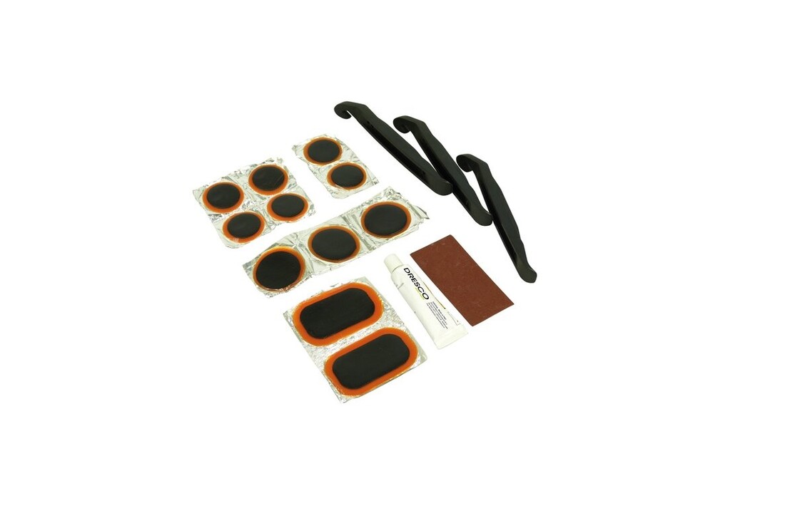 Dresco Fietsbandenreparatieset - Reparatieset Fiets - 17-delig