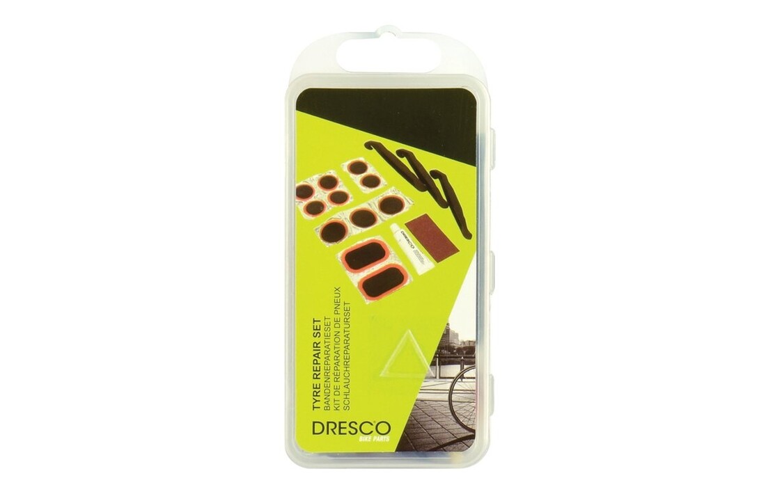 Dresco Fietsbandenreparatieset - Reparatieset Fiets - 17-delig