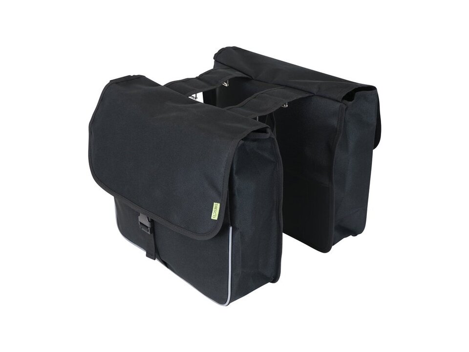 Dresco Dubbele Fietstas Shopper - 26 Liter - Zwart