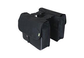 Dresco Dubbele Fietstas Shopper - 26 Liter - Zwart