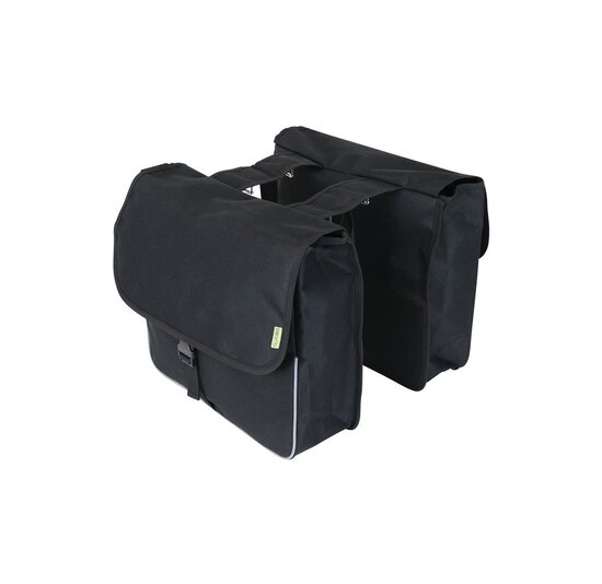 Dresco Dubbele Fietstas Shopper - 26 Liter - Zwart