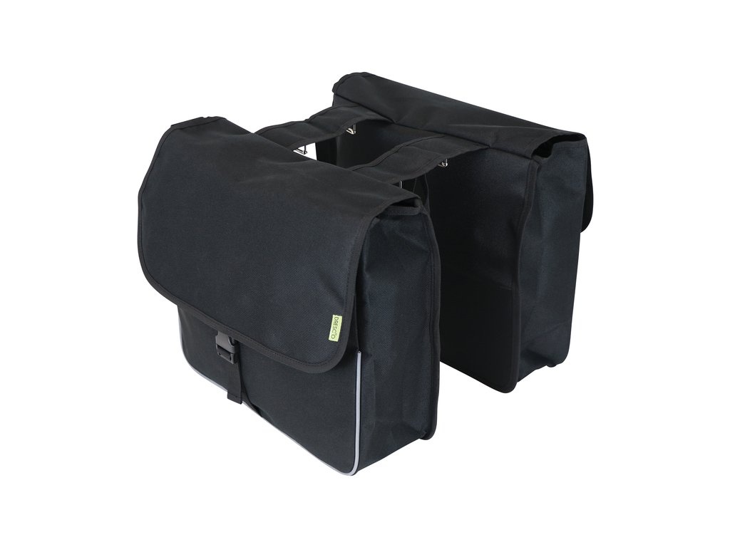 Dresco Dubbele Fietstas Shopper - 26 Liter - Zwart