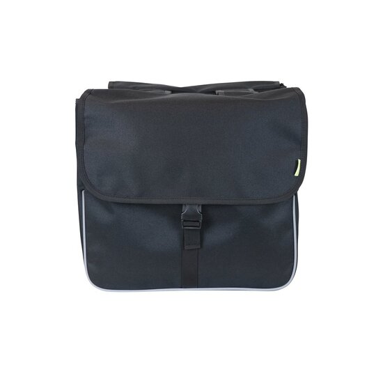 Dresco Dubbele Fietstas Shopper - 26 Liter - Zwart